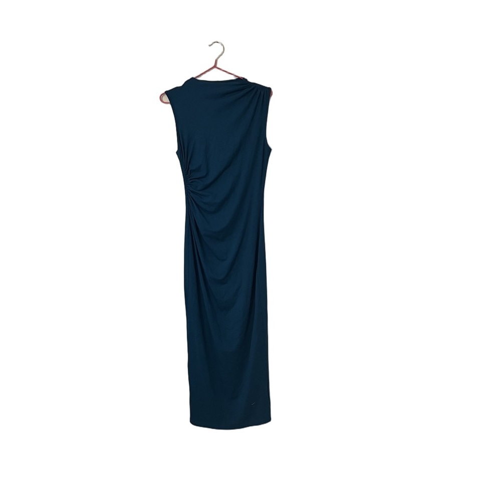 NWT Oten Women's Crew Neck Sleeveless Cutout Bodycon Slim Slit Midi Dress - Picture 9 of 11